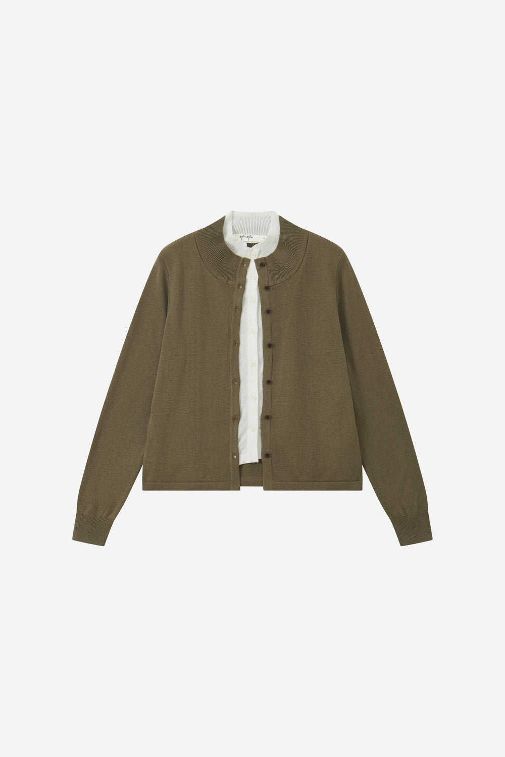 An image of a   31153 Vintage-Inspired Layered Knit Top by  Mirra Masa