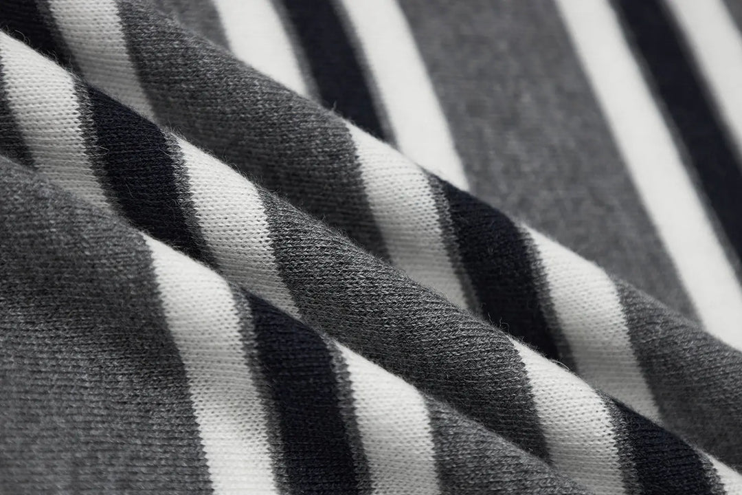 An image of a   31192 Striped Long Sleeve Knit Top by  Mirra Masa