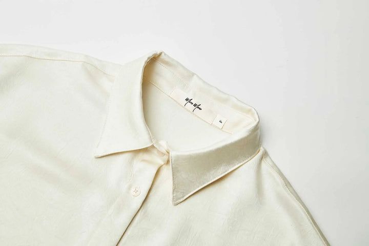 An image of a   31204 Satin Layering Shirt by  Mirra Masa