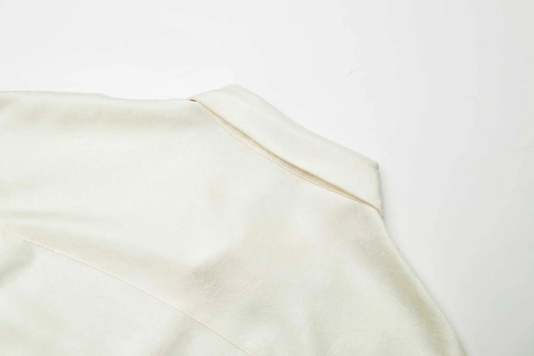 An image of a   31204 Satin Layering Shirt by  Mirra Masa