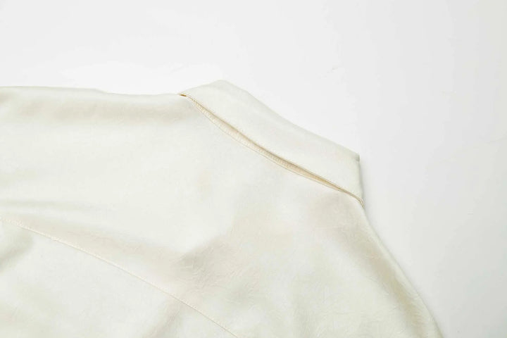An image of a   31204 Satin Layering Shirt by  Mirra Masa