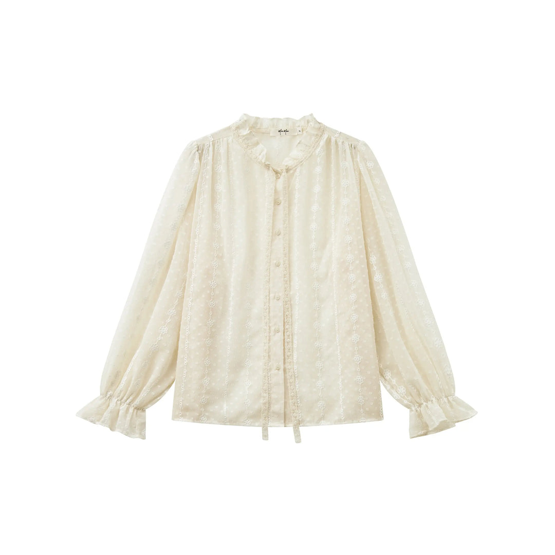 An image of a   31241 Laced Overshirt by  Mirra Masa