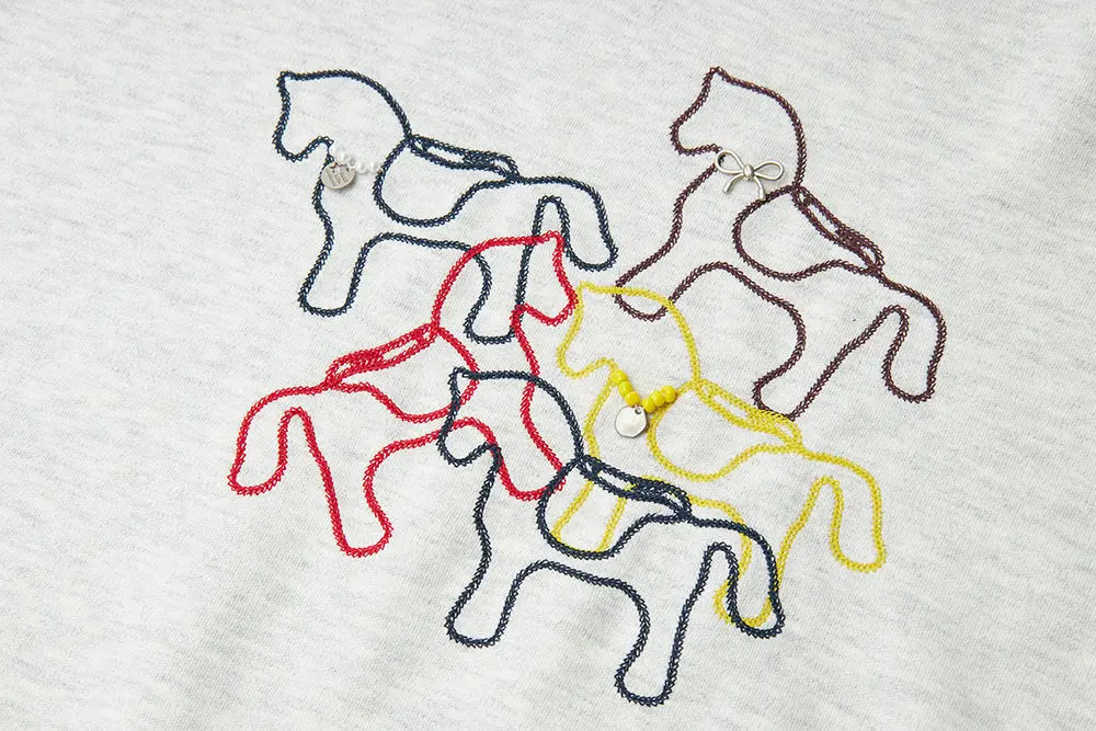 An image of a   31242 Pony Art Crewneck Sweatshirt by  Mirra Masa