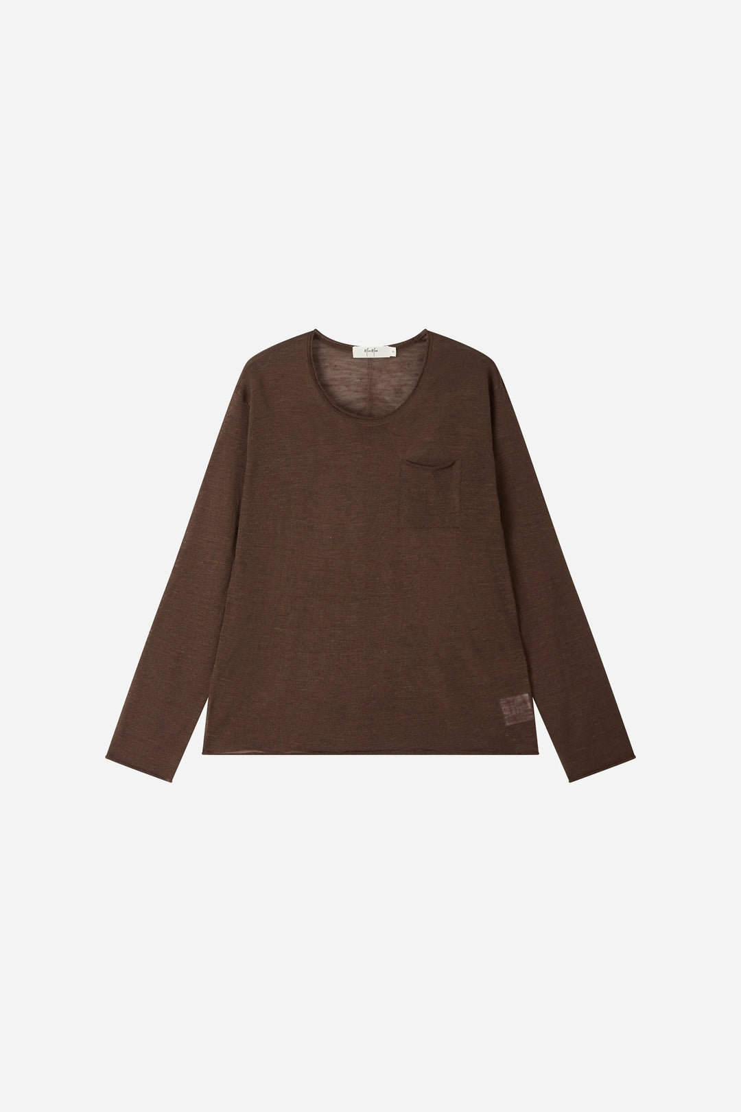 An image of a   31248 Fine Knit Long Sleeve Top by  Mirra Masa