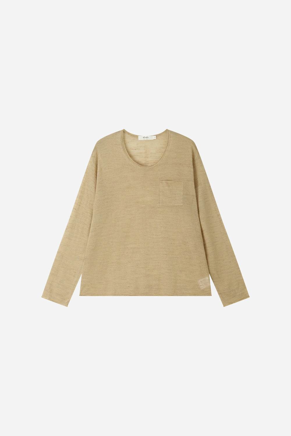 An image of a   31248 Fine Knit Long Sleeve Top by  Mirra Masa