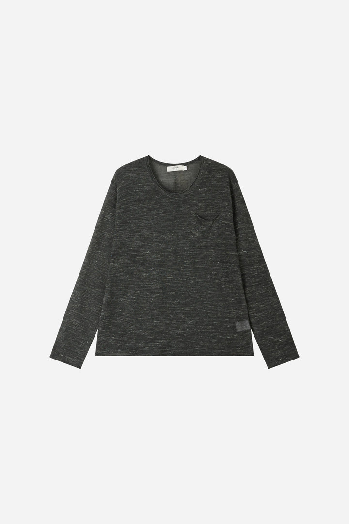 An image of a   31248 Fine Knit Long Sleeve Top by  Mirra Masa