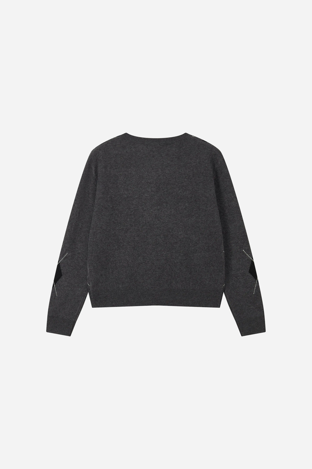 An image of a   31279 Argyle V-Neck Cardigan by  Mirra Masa