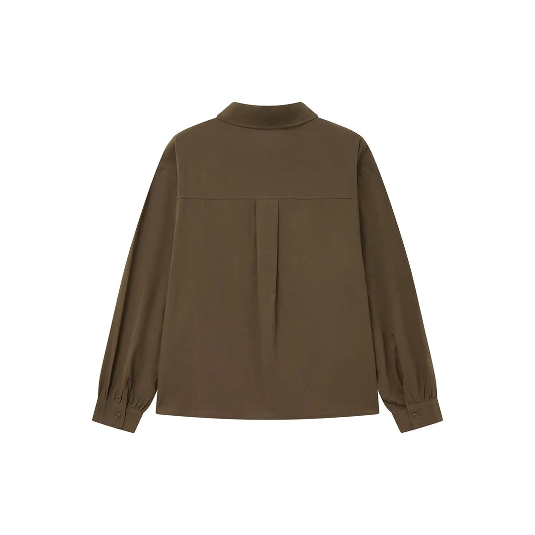 An image of a   31284 Scarf-Tie Collared Blouse by  Mirra Masa