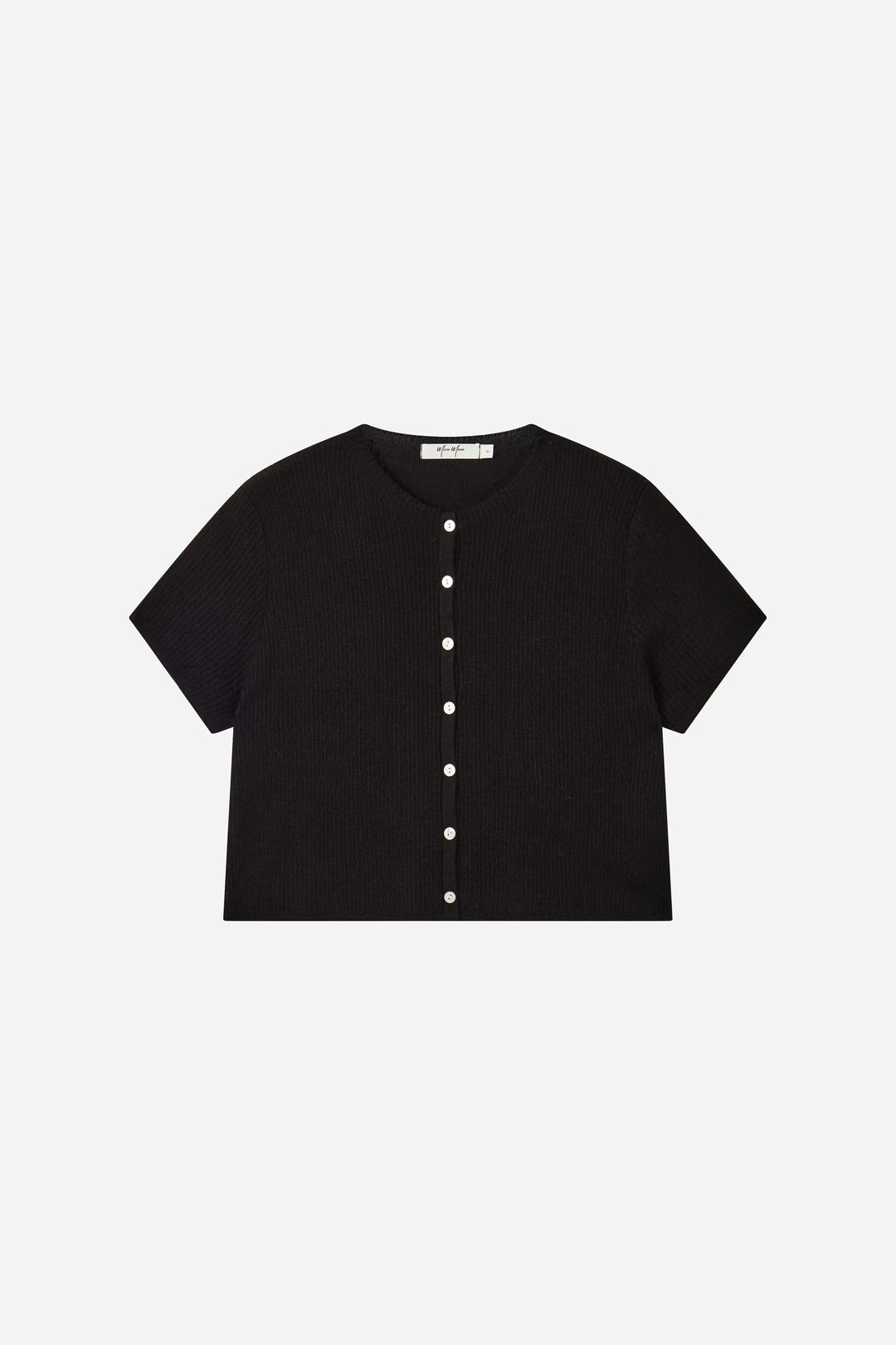 An image of a   31295 Short-Sleeve Knit Cardigan by  Mirra Masa