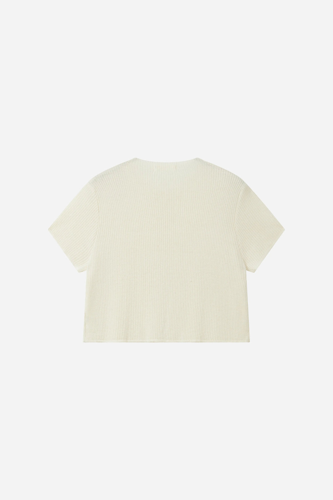 An image of a   31295 Short-Sleeve Knit Cardigan by  Mirra Masa