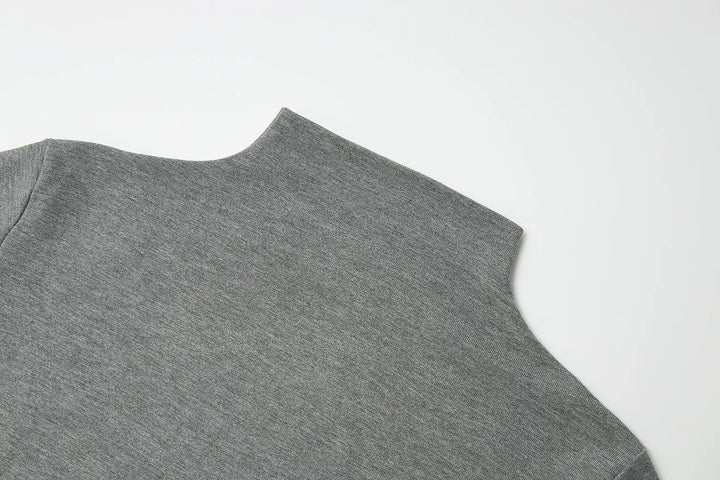An image of a   31300 Ruched Side Slim-Fit Tee by  Mirra Masa