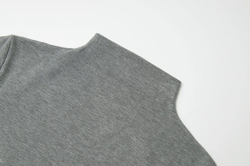 An image of a   31300 Ruched Side Slim-Fit Tee by  Mirra Masa