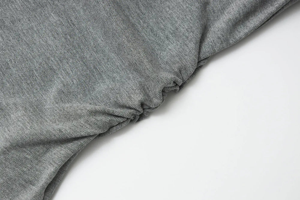 An image of a   31300 Ruched Side Slim-Fit Tee by  Mirra Masa