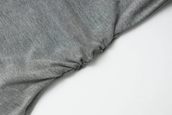 An image of a   31300 Ruched Side Slim-Fit Tee by  Mirra Masa