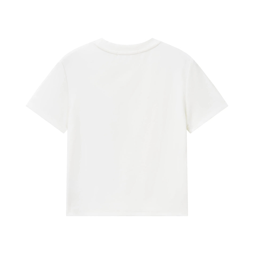 An image of a   31304 Bow Charmed T-Shirt by  Mirra Masa