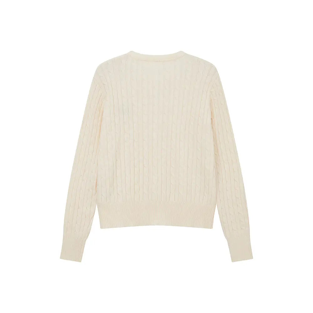 An image of a   31308 Cable Knit Cardigan by  Mirra Masa