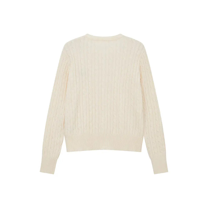 An image of a   31308 Cable Knit Cardigan by  Mirra Masa