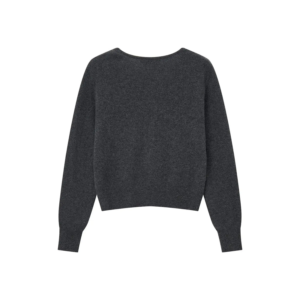 An image of a   31309 V-Neck Wool Cardigan by  Mirra Masa