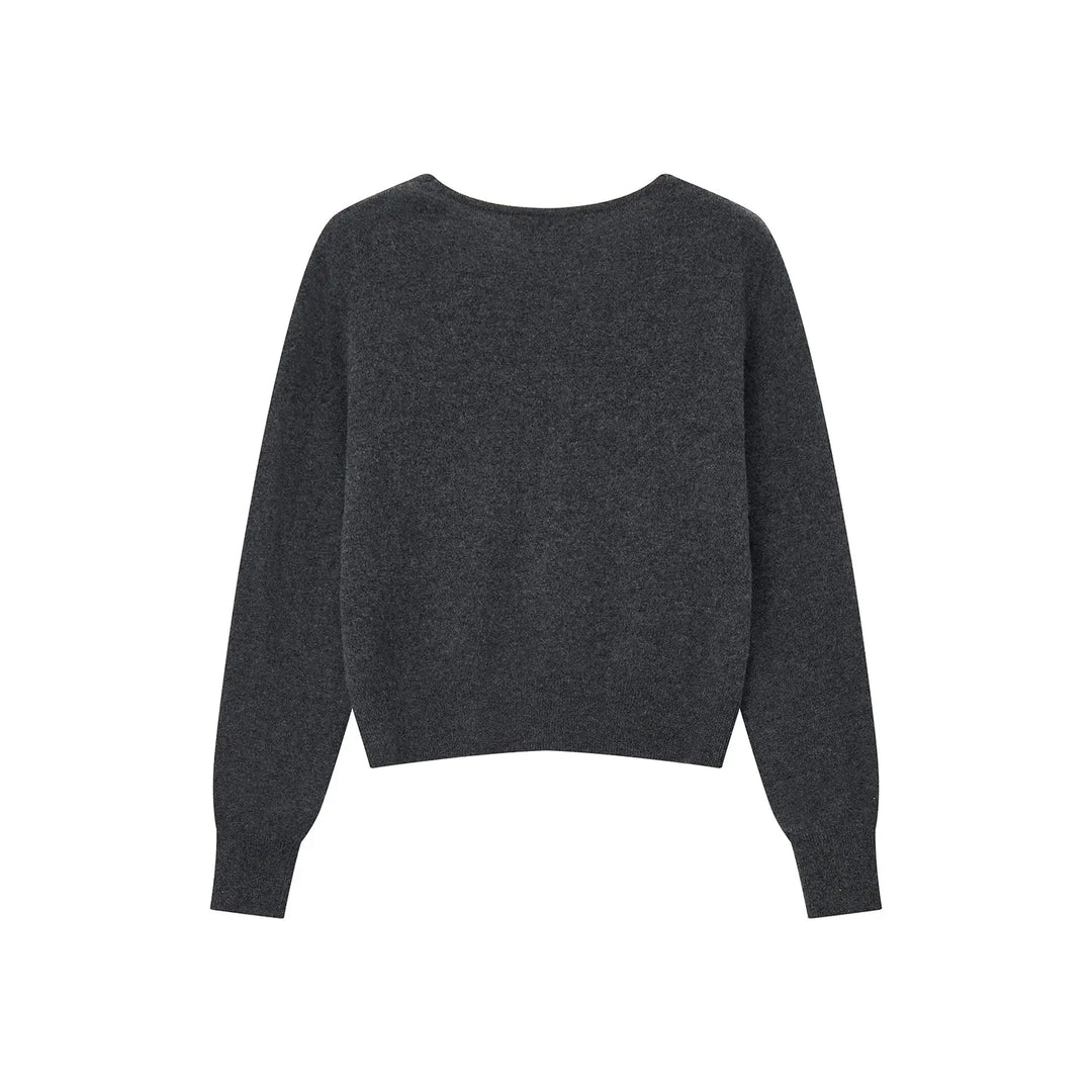 An image of a   31309 V-Neck Wool Cardigan by  Mirra Masa