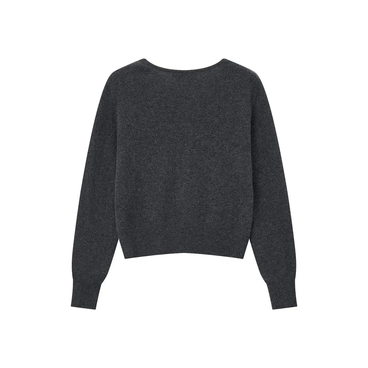 An image of a   31309 V-Neck Wool Cardigan by  Mirra Masa