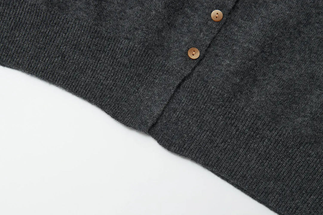 An image of a   31309 V-Neck Wool Cardigan by  Mirra Masa