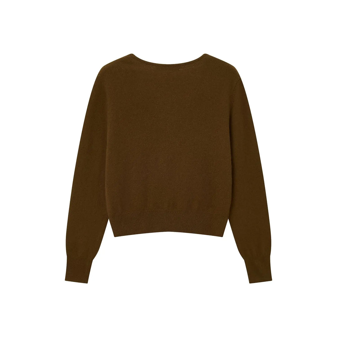 An image of a   31309 V-Neck Wool Cardigan by  Mirra Masa