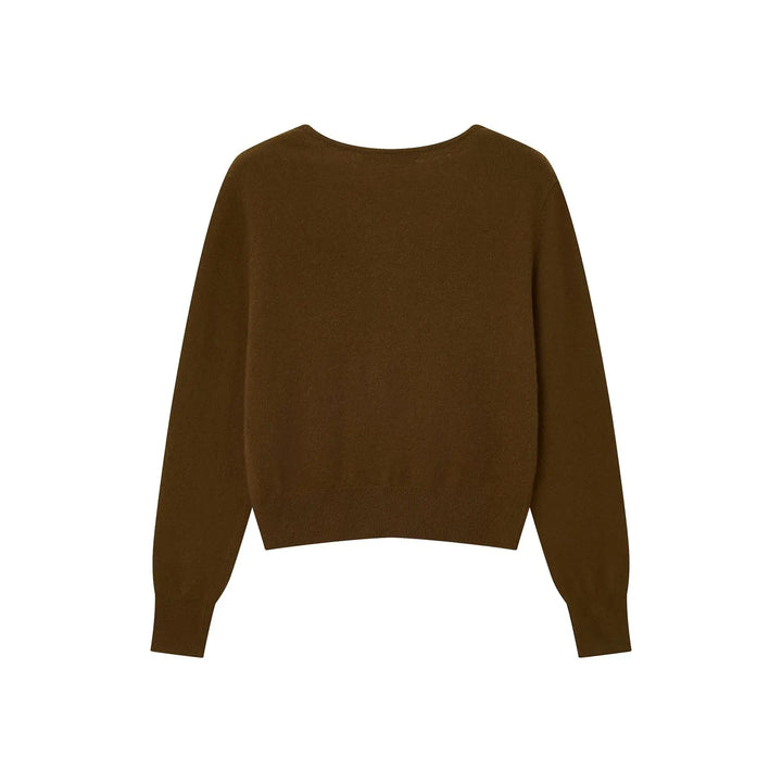 An image of a   31309 V-Neck Wool Cardigan by  Mirra Masa