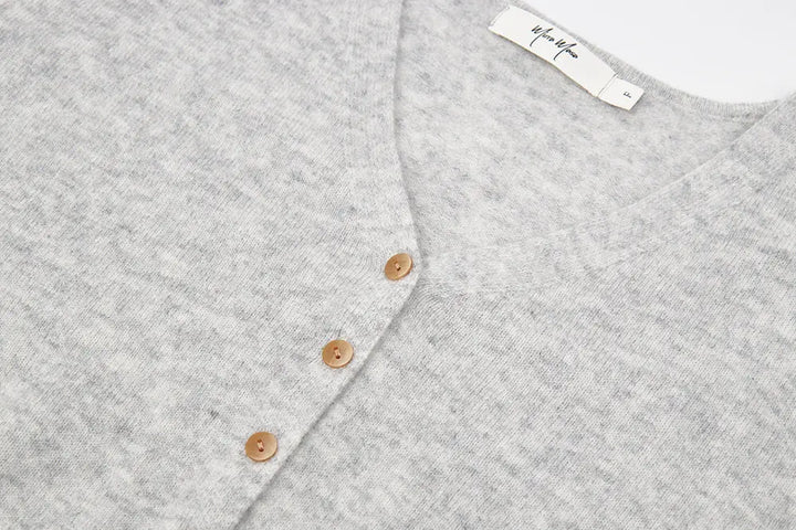 An image of a   31309 V-Neck Wool Cardigan by  Mirra Masa