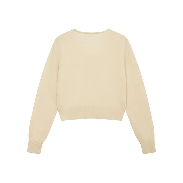 An image of a   31309 V-Neck Wool Cardigan by  Mirra Masa