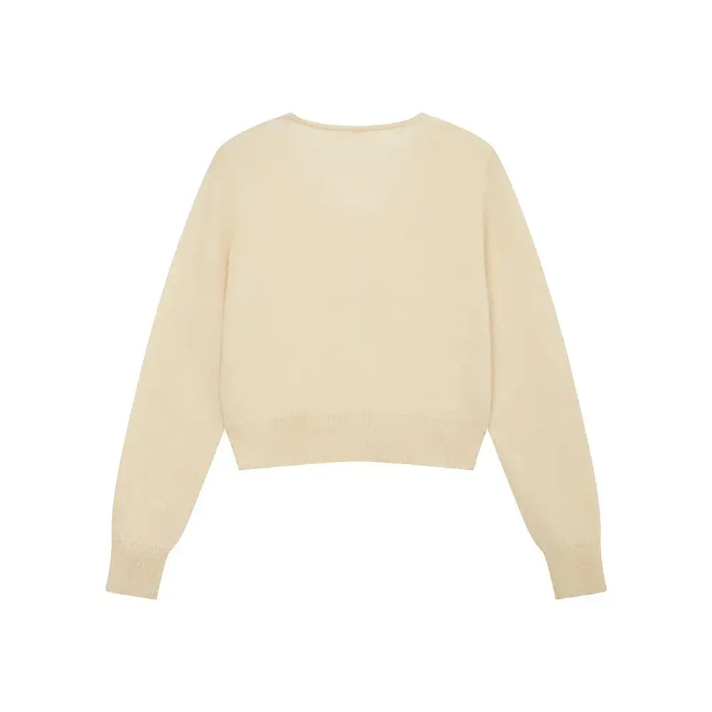 An image of a   31309 V-Neck Wool Cardigan by  Mirra Masa