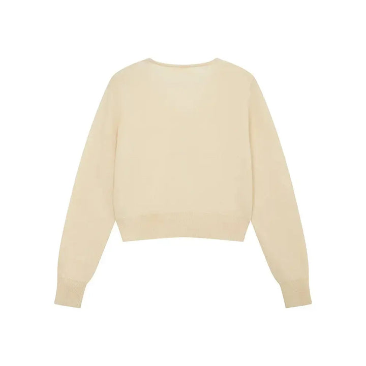 An image of a   31309 V-Neck Wool Cardigan by  Mirra Masa