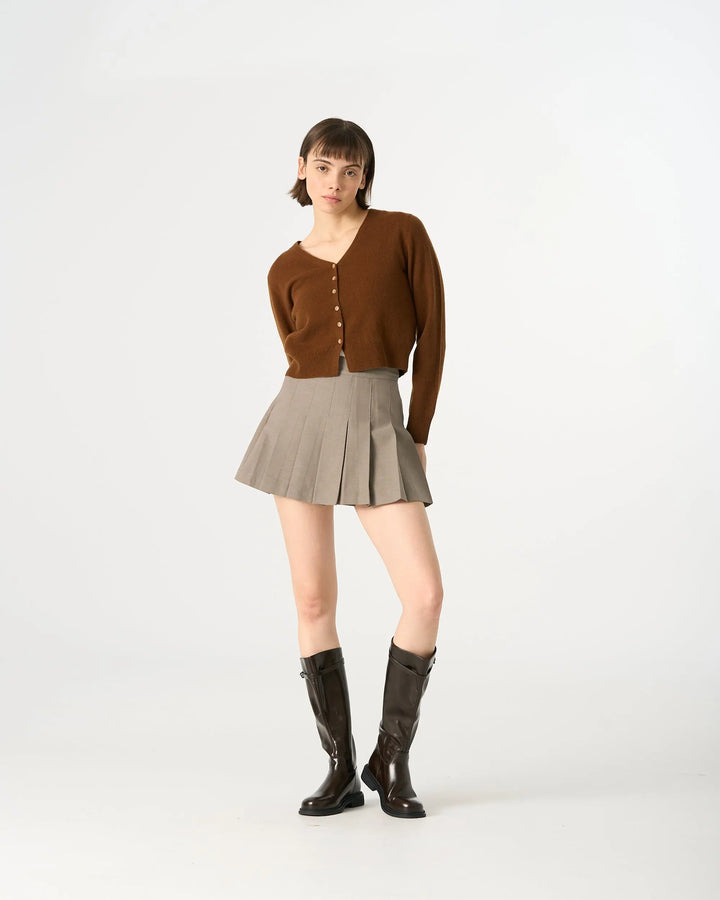 An image of a   31309 V-Neck Wool Cardigan by  Mirra Masa