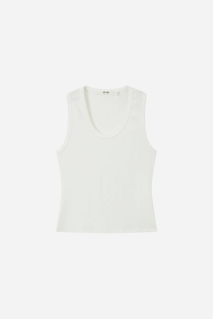 An image of a   31311 Essential Scoop Neck Tank by  Mirra Masa