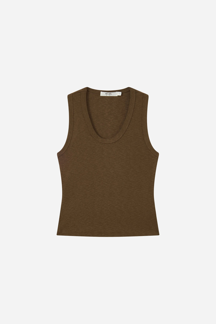 An image of a   31311 Essential Scoop Neck Tank by  Mirra Masa