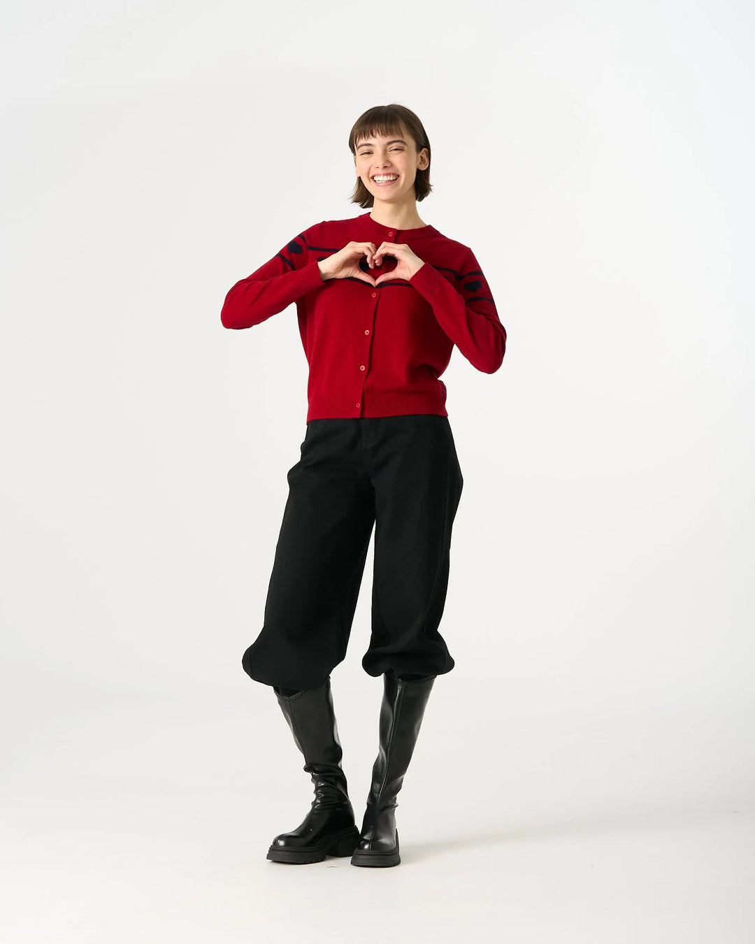 An image of a   31319 Love-In-Knit Cardigan by  Mirra Masa