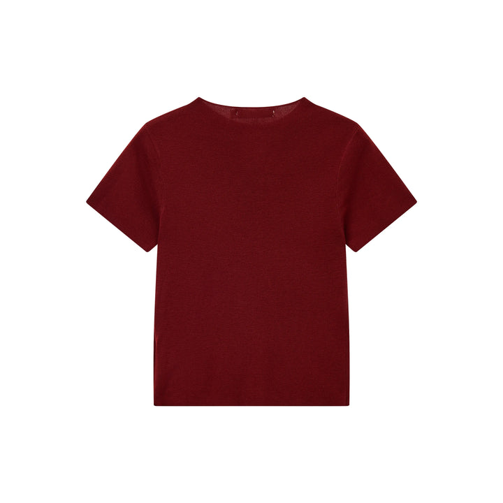 An image of a   31327 Crewneck Knitwear T-Shirt by  Mirra Masa