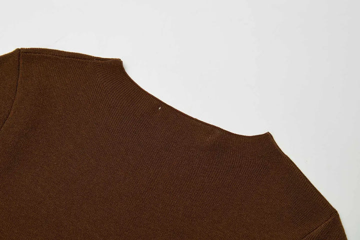 An image of a   31327 Crewneck Knitwear T-Shirt by  Mirra Masa