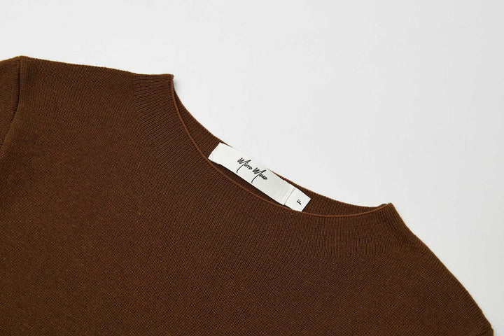 An image of a   31327 Crewneck Knitwear T-Shirt by  Mirra Masa