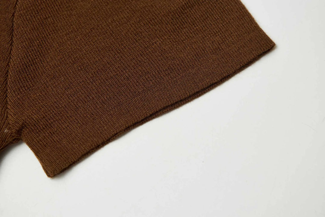 An image of a   31327 Crewneck Knitwear T-Shirt by  Mirra Masa