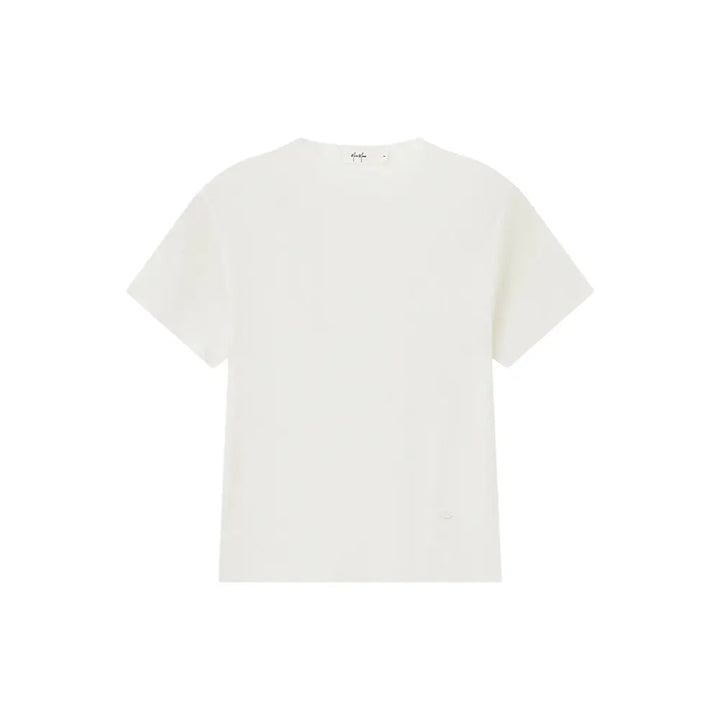 An image of a  White / One-Size 31327 Crewneck Knitwear T-Shirt by  Mirra Masa