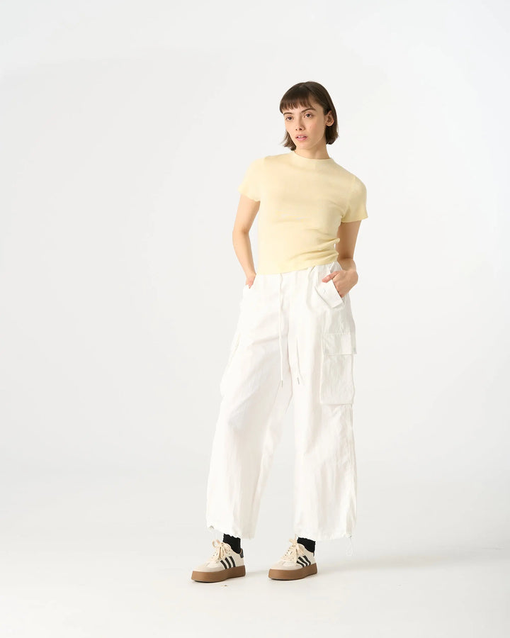 An image of a   31327 Crewneck Knitwear T-Shirt by  Mirra Masa