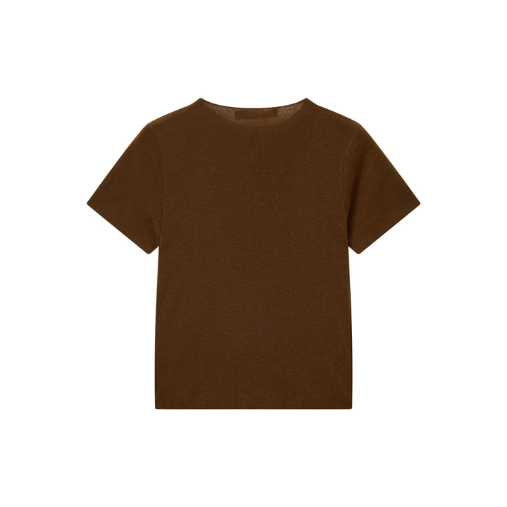 An image of a   31327 Crewneck Knitwear T-Shirt by  Mirra Masa