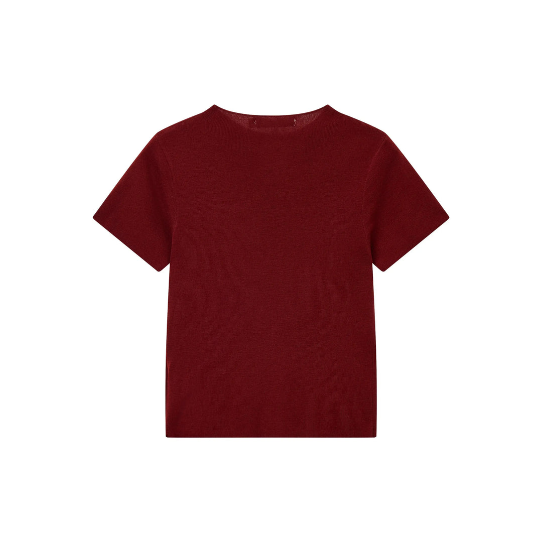 An image of a   31327 Crewneck Knitwear T-Shirt by  Mirra Masa