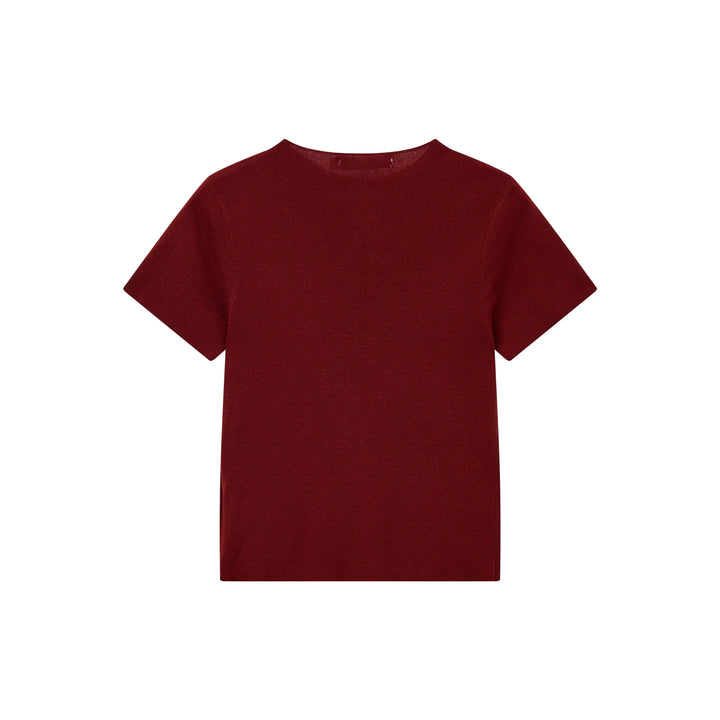 An image of a   31327 Crewneck Knitwear T-Shirt by  Mirra Masa
