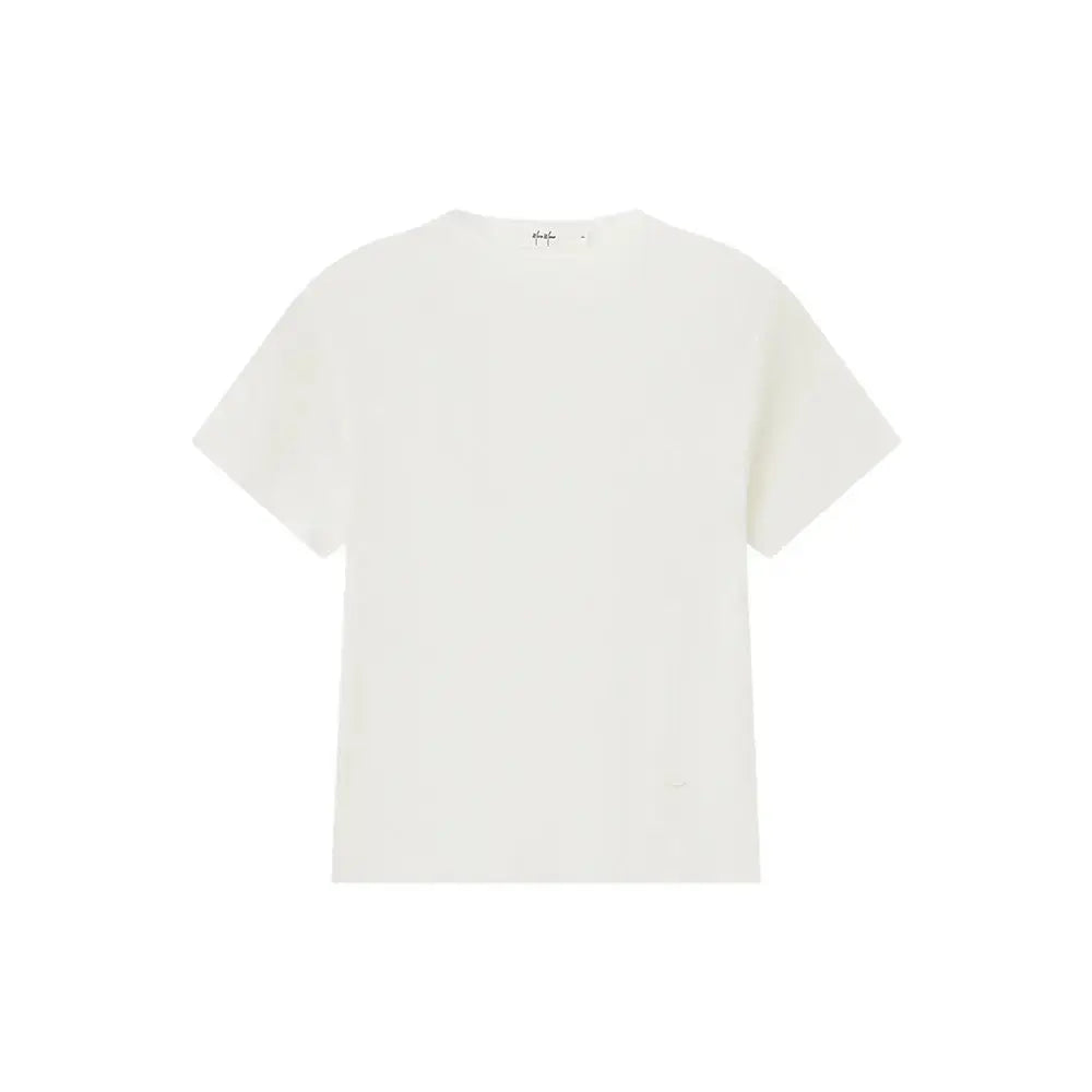 An image of a  White / One-Size 31327 Crewneck Knitwear T-Shirt by  Mirra Masa