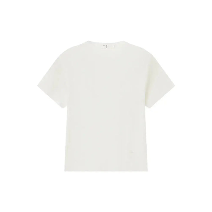 An image of a  White / One-Size 31327 Crewneck Knitwear T-Shirt by  Mirra Masa