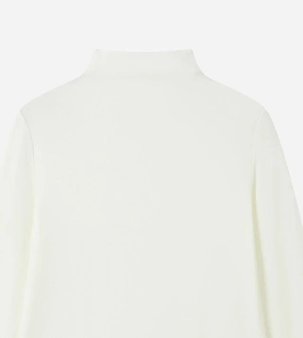 An image of a   31348 Stretch Mock-Neck Long-Sleeve Top by  Mirra Masa