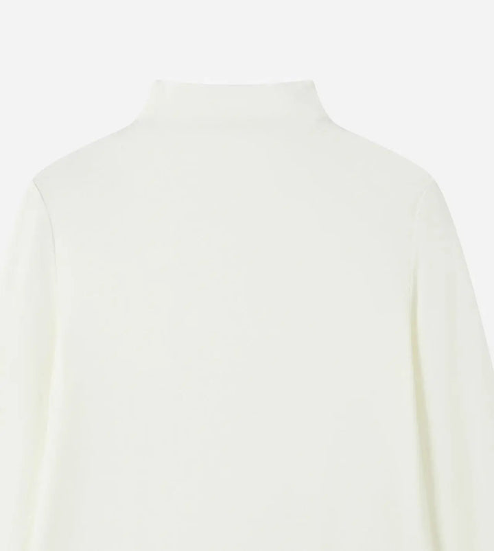 An image of a   31348 Stretch Mock-Neck Long-Sleeve Top by  Mirra Masa