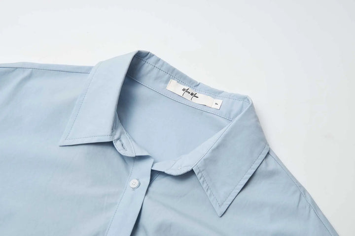 An image of a   31364 Tucked and Cropped Layered Shirt by  Mirra Masa