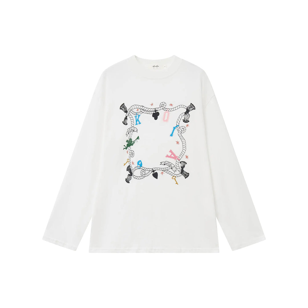 An image of a  White / One-Size 31416 Graphic T-Shirt by  Mirra Masa